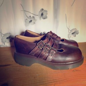 Dr. Martens 3 buckle shoes size 9